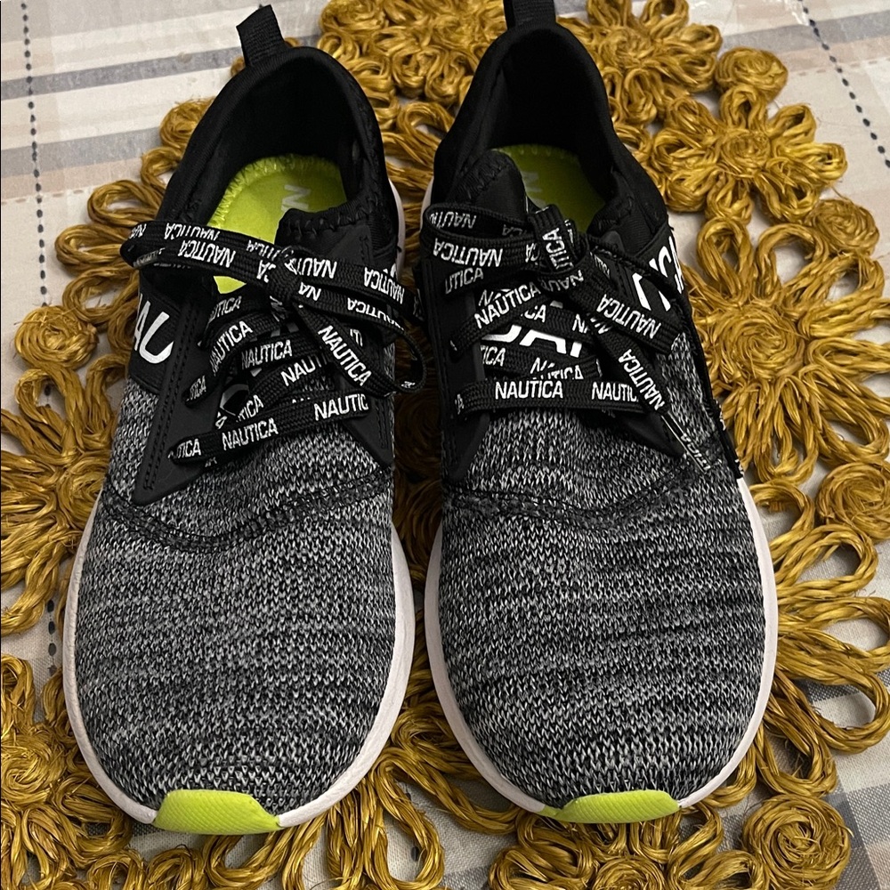 Nautica Black and Gray Sneakers